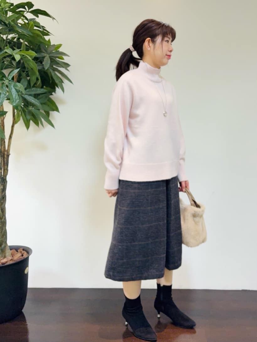 CHISATOさんの「UNTITLED｜【8色展開/洗える】ウールカシミヤ ハイネックニット」を使ったコーディネート