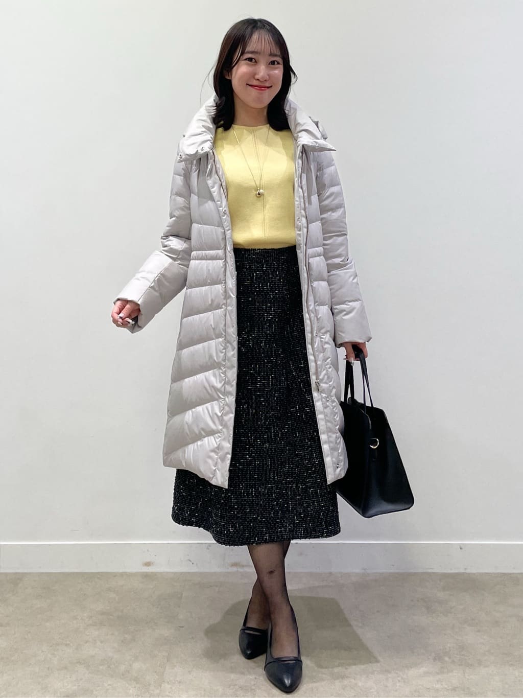 yukariさんの「Reflect｜【選べる8色／スカートにもパンツにも◎】ウール混ボートネックニット」を使ったコーディネート