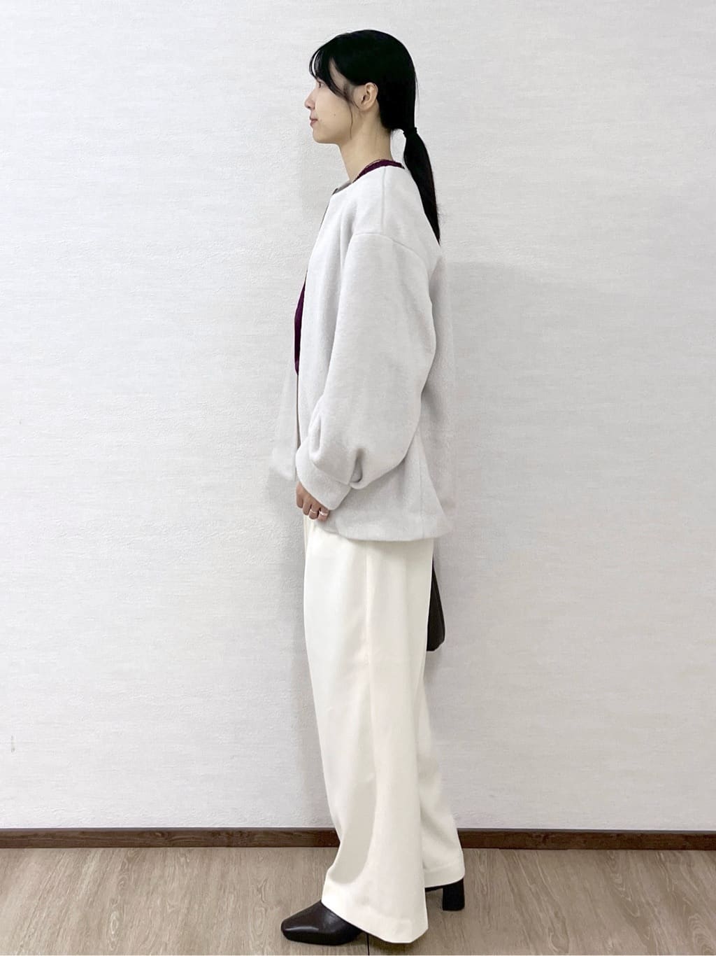 sachikoさんの「OPAQUE.CLIP｜カルゼタックワイドパンツ【洗濯機OK】」を使ったコーディネート