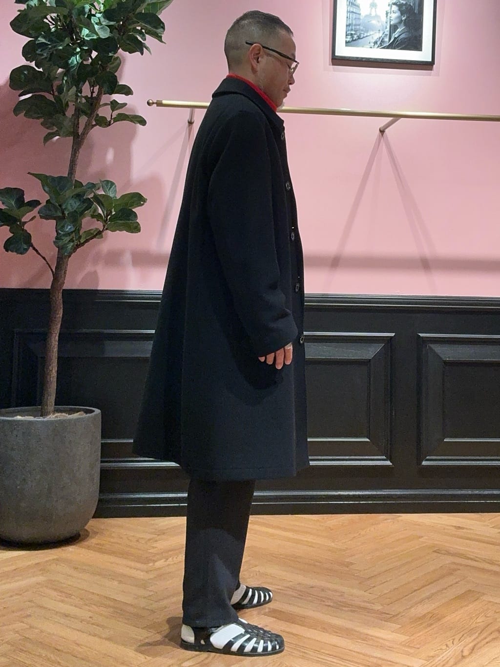 torigoeさんの「DRESSTERIOR｜◆【SUPER140&rsquo;sウール】メルトン ステンカラーコート」を使ったコーディネート
