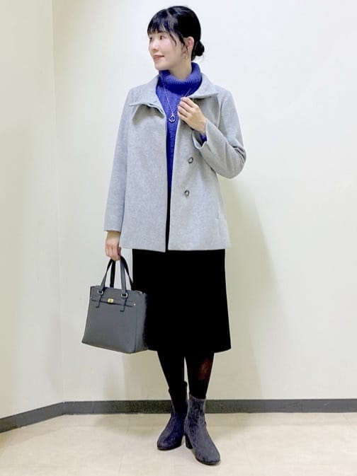  beni_gingerさんの「Reflect｜【SS-4Lサイズ／衿が顔に当たらない◎】スタンドネックミドルコート」を使ったコーディネート