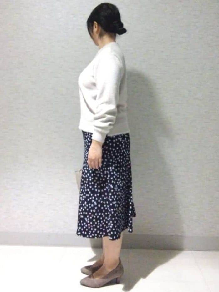 sakoさんの「Reflect｜【SS-4Lサイズ／衿が顔に当たらない◎】スタンドネックミドルコート」を使ったコーディネート
