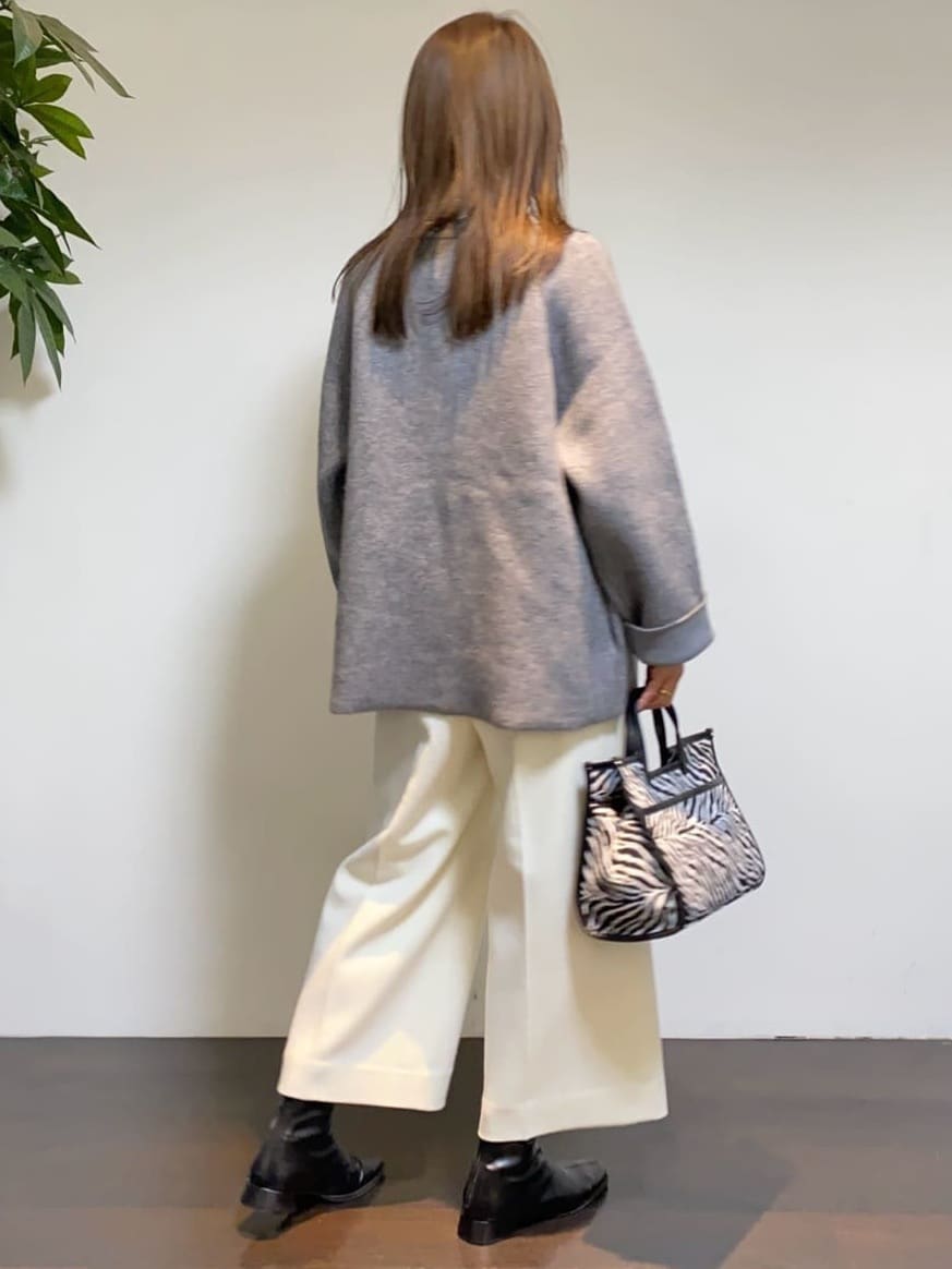 tomoさんの「UNTITLED｜【軽アウター/ミドル丈】ウールニットコーディガン」を使ったコーディネート