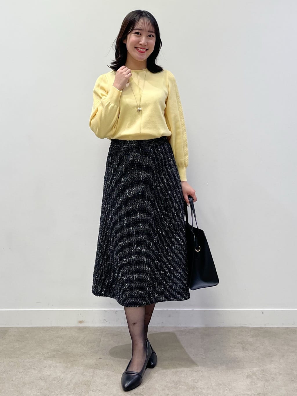 yukariさんの「Reflect｜【選べる8色／スカートにもパンツにも◎】ウール混ボートネックニット」を使ったコーディネート