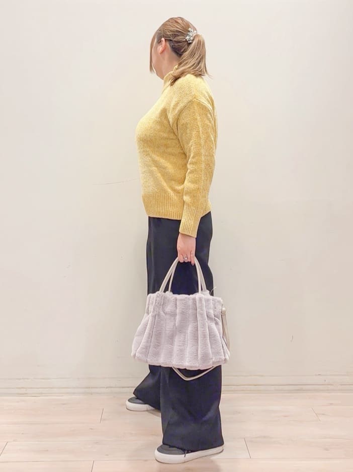 naoさんの「SHOO･LA･RUE｜【高レビュー/2WAY】きれい見えで上品な ストライプファートートバッグ」を使ったコーディネート