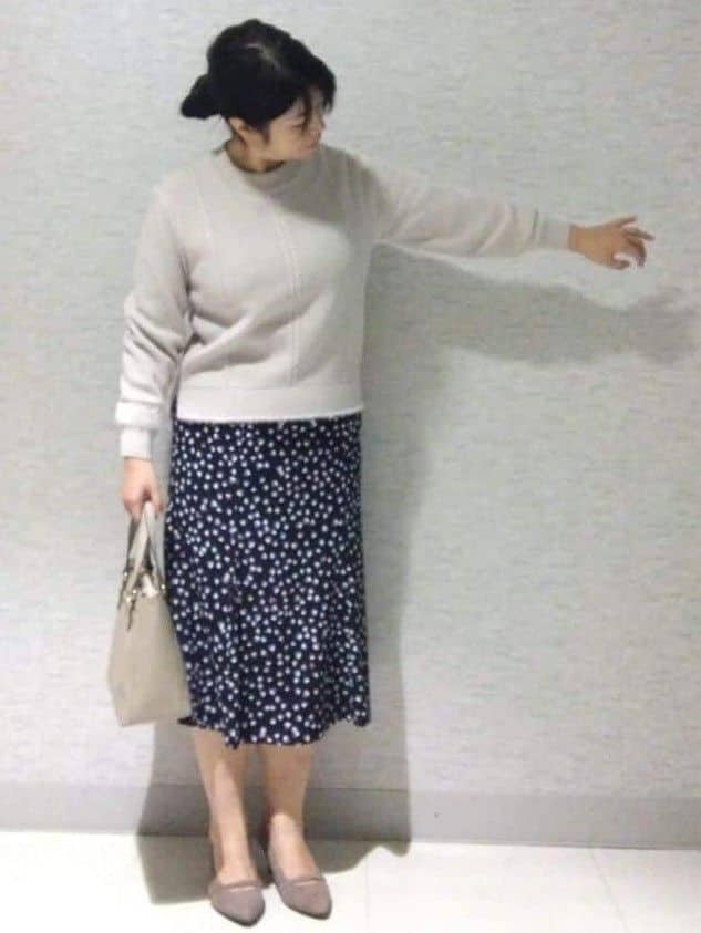 sakoさんの「Reflect｜【SS-4Lサイズ／衿が顔に当たらない◎】スタンドネックミドルコート」を使ったコーディネート