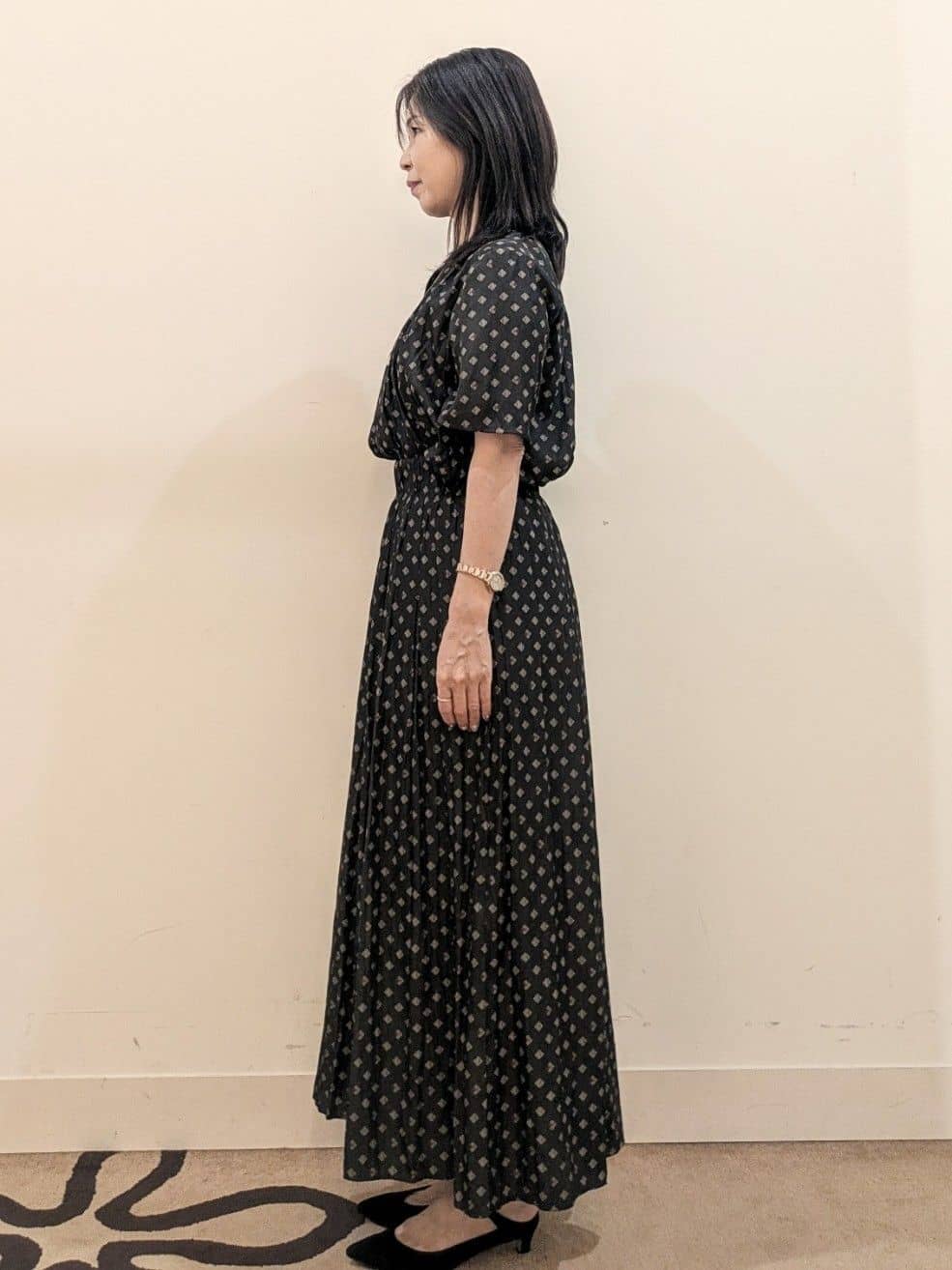 laverさんの「UNTITLED｜【セットアップ可/リラクシー/通勤】スクエアジオメ柄ブラウス」を使ったコーディネート