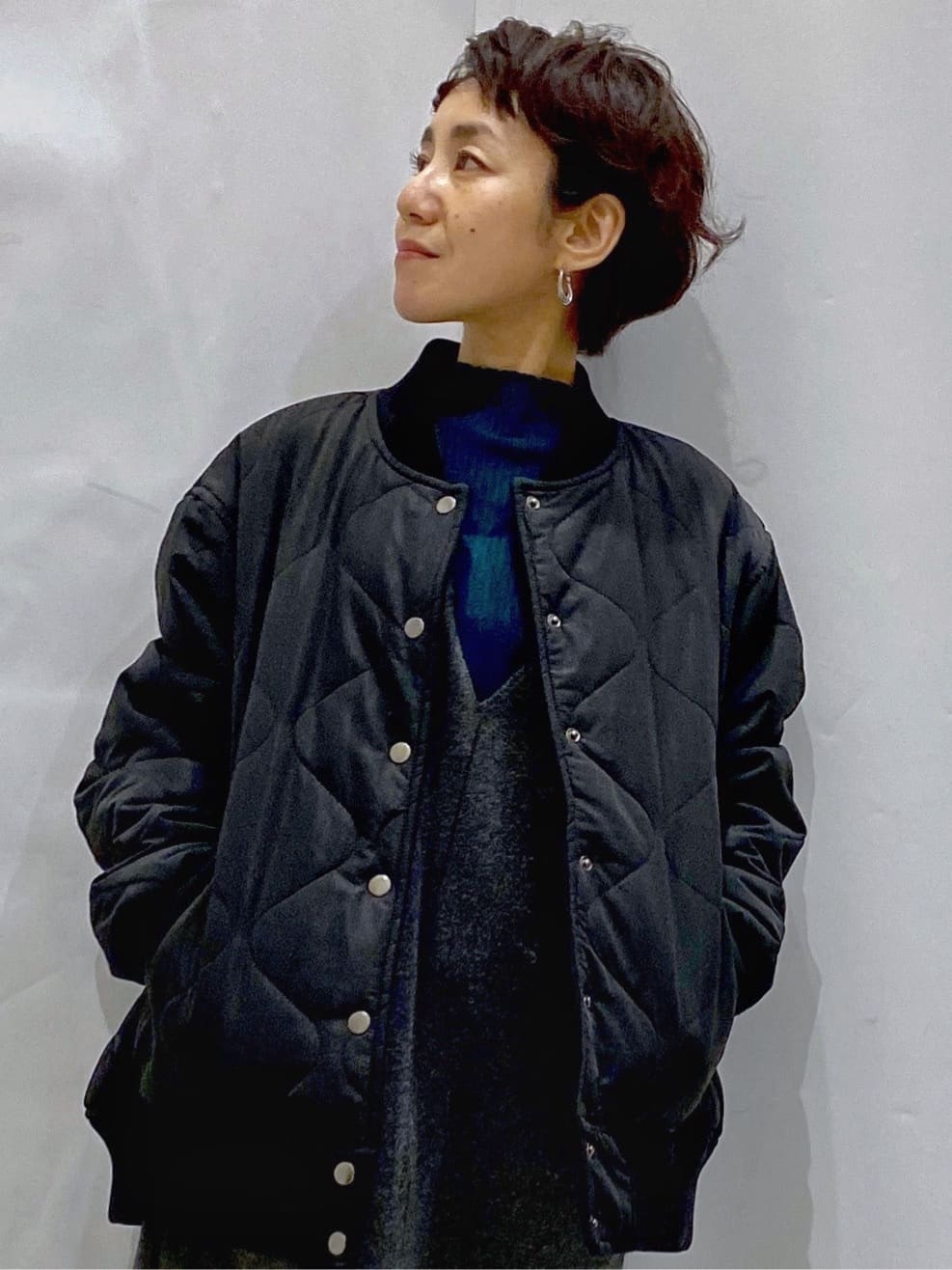 Bonさんの「OPAQUE.CLIP｜ハイネックリブニット【洗濯機OK】」を使ったコーディネート