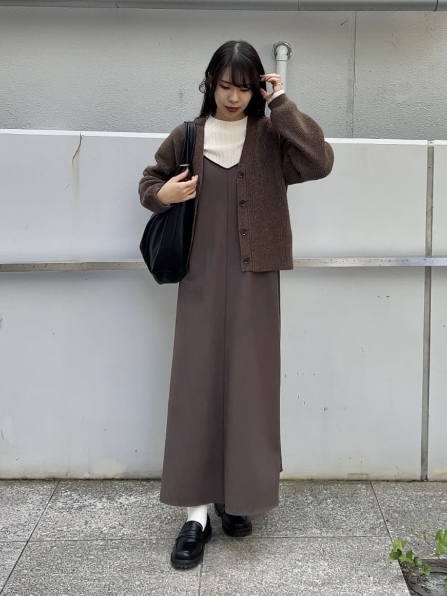 cotaniさんの「grove｜【SETITEM】オーバーサイズ畔カーディガン」を使ったコーディネート