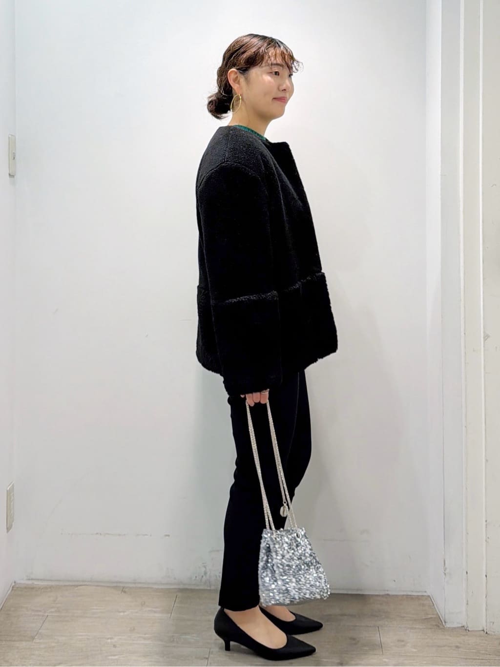 sumicaさんの「OPAQUE.CLIP｜裏起毛ハイストレッチイージーテーパードパンツ【洗濯機OK】」を使ったコーディネート