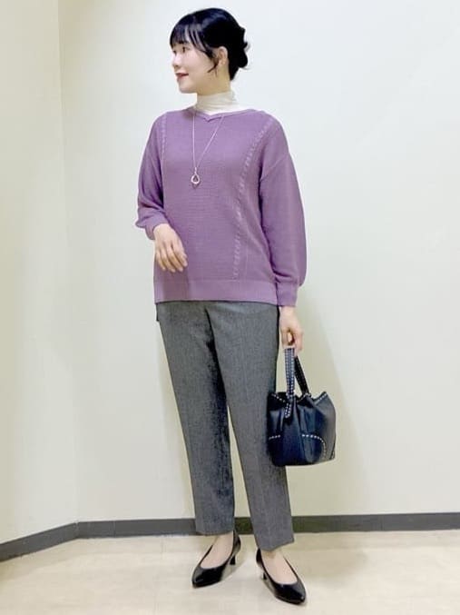  beni_gingerさんの「Reflect｜【重ね着に大活躍◎／暖か保湿素材】プチタートルネックニット」を使ったコーディネート