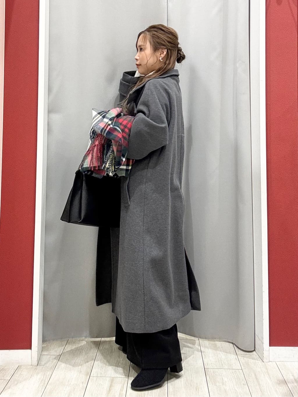 shioさんの「SHOO･LA･RUE｜起毛ニットブーツ」を使ったコーディネート