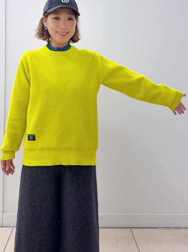 Osawaさんの「Dessin｜【洗える/後ろゴム】ツイードマリンクロップド丈パンツ」を使ったコーディネート