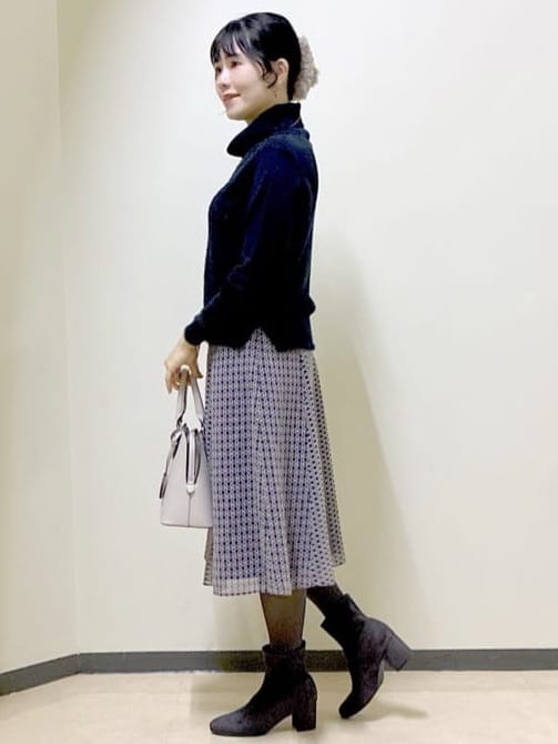  beni_gingerさんの「Reflect｜【SS-4Lサイズ／選べる6色】テーラードカラーロングウール混コート」を使ったコーディネート
