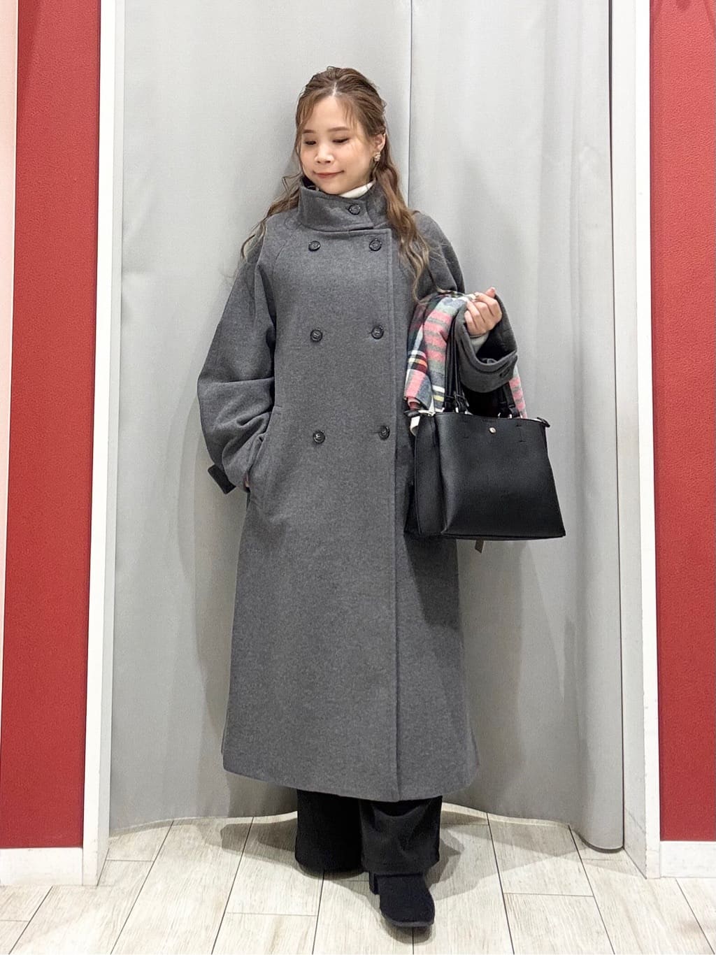 shioさんの「SHOO･LA･RUE｜起毛ニットブーツ」を使ったコーディネート