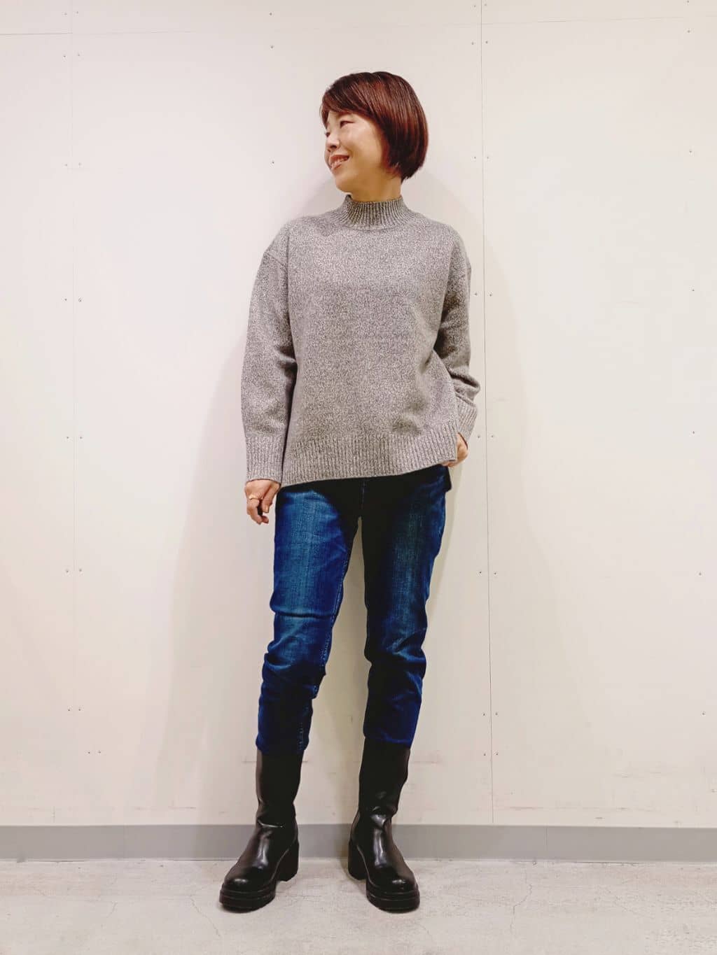 Kさんの「INDIVI｜【名品／撥水／抗菌防臭】ロング丈リサイクルダウンコート」を使ったコーディネート