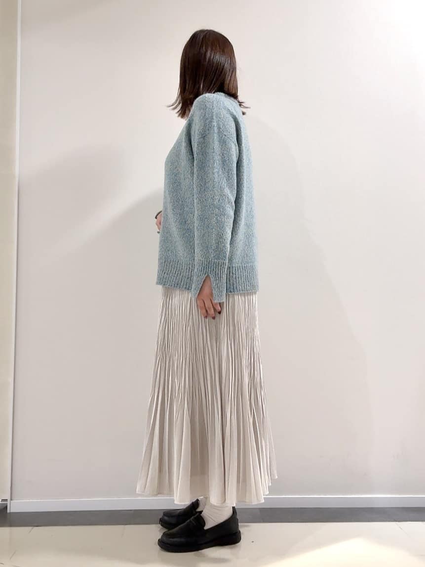 YUIさんの「UNTITLED｜【ゆったり】三つ杢カラーニット」を使ったコーディネート