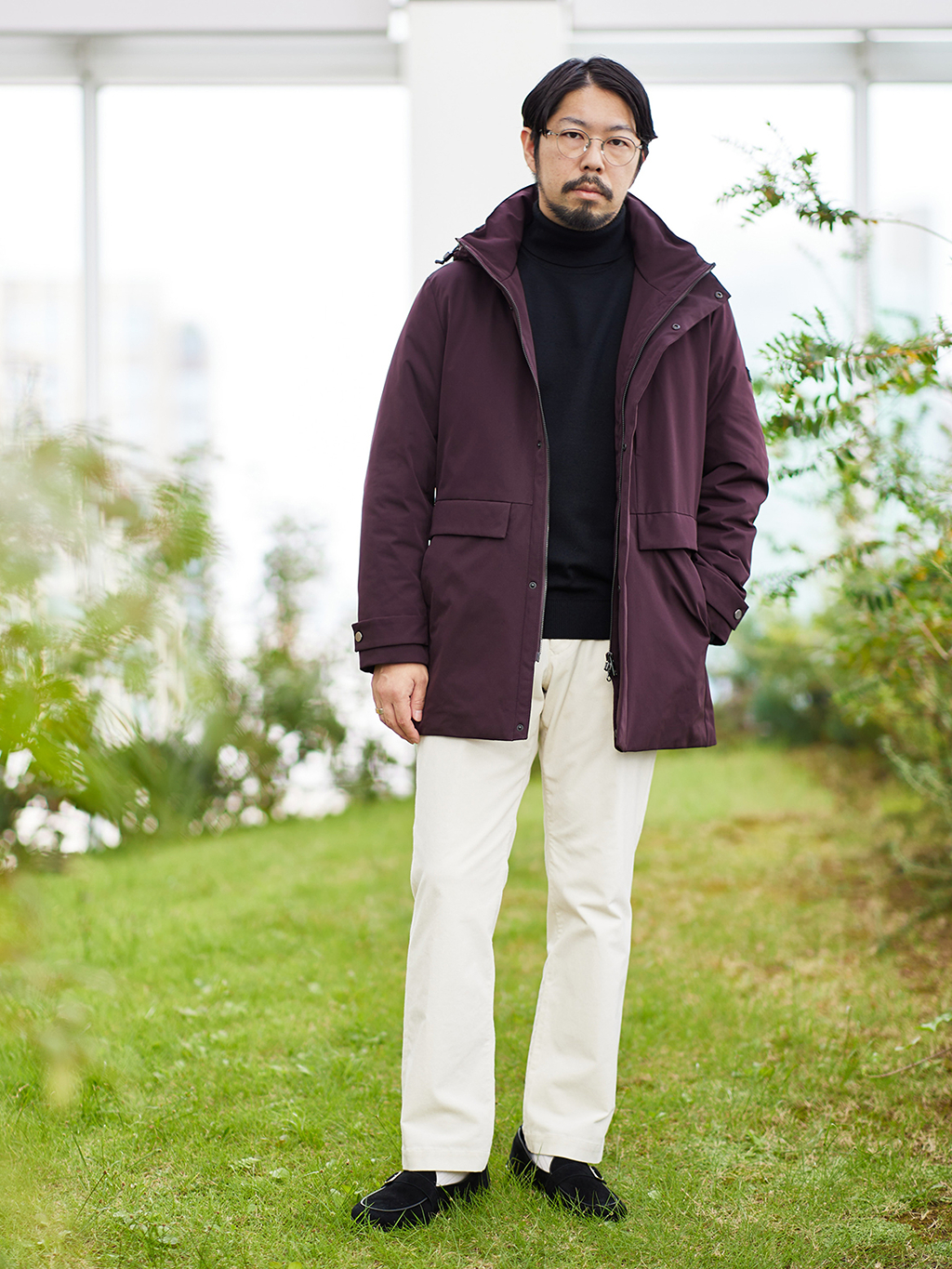 プレス増田さんの「TAKEO KIKUCHI｜【None Of Stress】ストレッチ ダウンブルゾン」を使ったコーディネート
