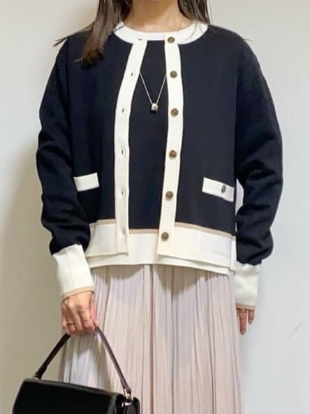 tomoさんの「UNTITLED｜【アンサンブル可/洗える】ウールミラノリブニット」を使ったコーディネート