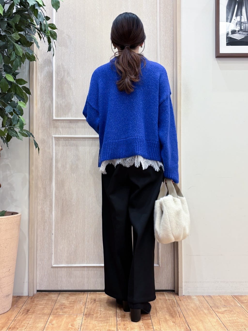 なみさんの「SHOO･LA･RUE｜起毛ニットブーツ」を使ったコーディネート