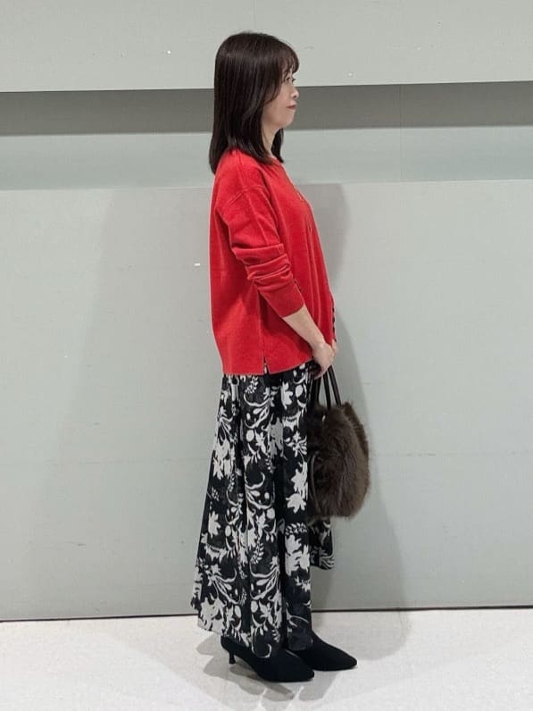 makiさんの「UNTITLED｜【アンサンブル可/洗える】ウールミラノリブニット」を使ったコーディネート