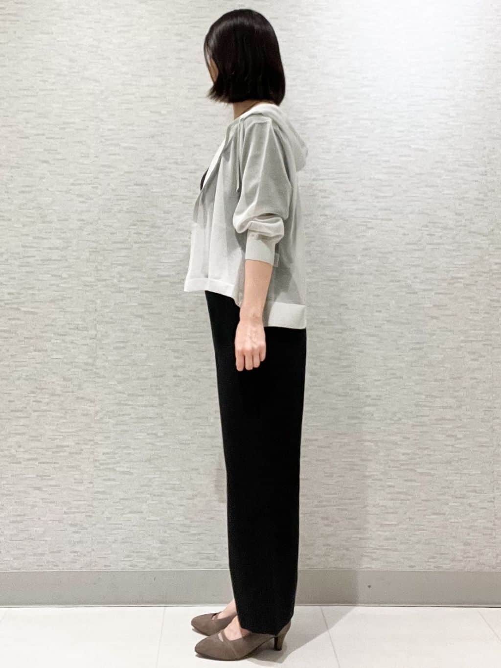 marikoさんの「Reflect｜【選べる7色◎／手洗い可／二の腕カバー】半袖ニット」を使ったコーディネート