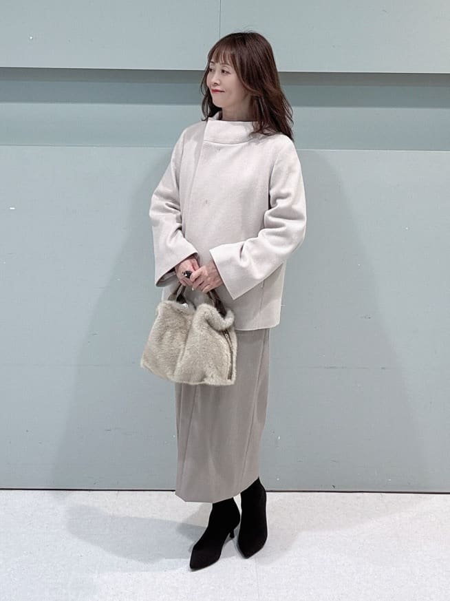makiさんの「UNTITLED｜【着回しが効く／オンオフアウター】ウールショートコート」を使ったコーディネート