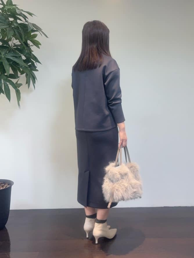 CHISATOさんの「UNTITLED｜【セットアップ可/洗える/ウエストゴム】ダンボールジャージスカート」を使ったコーディネート