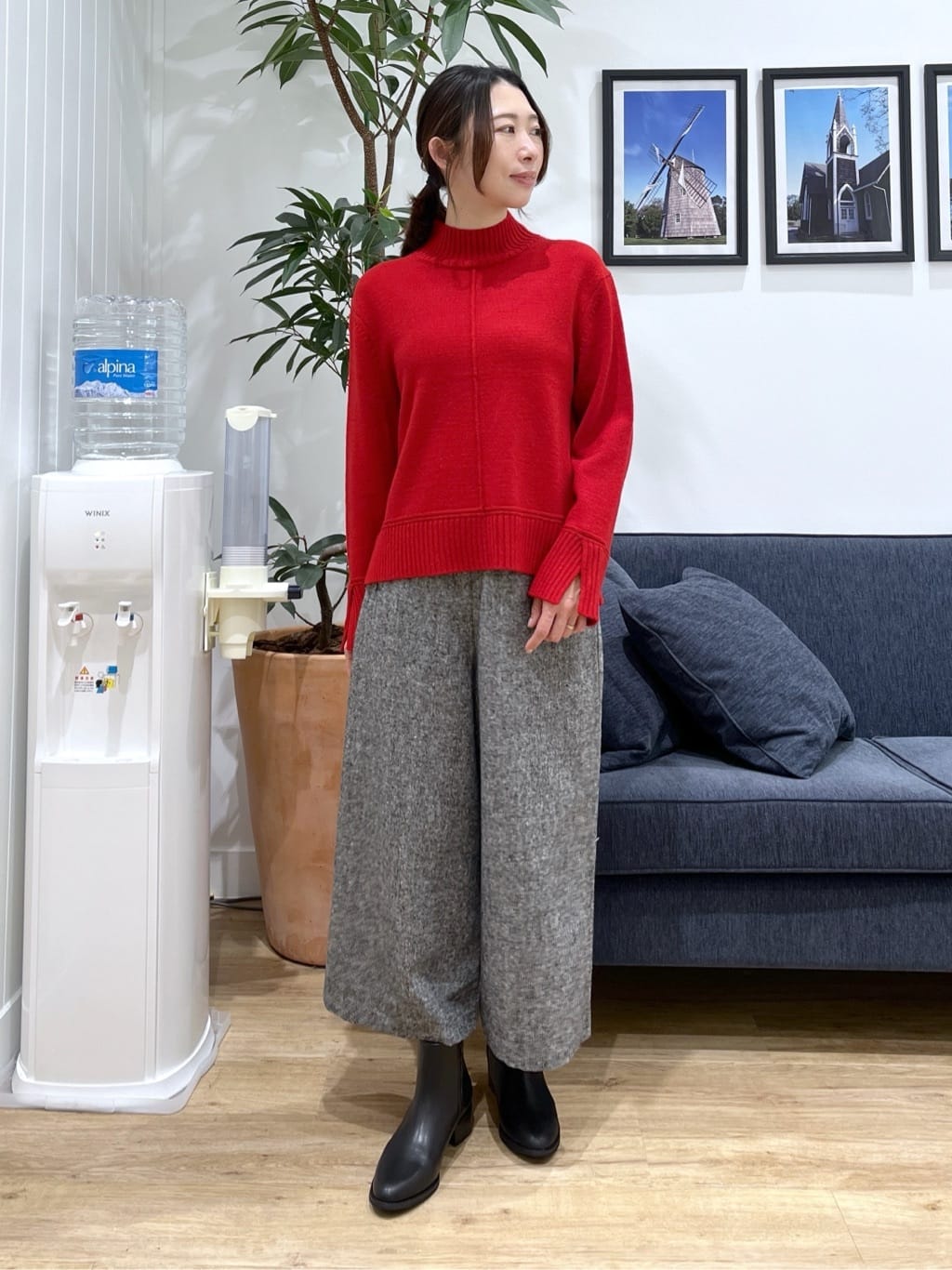 canaさんの「Dessin｜ウール混クルーネックコート」を使ったコーディネート