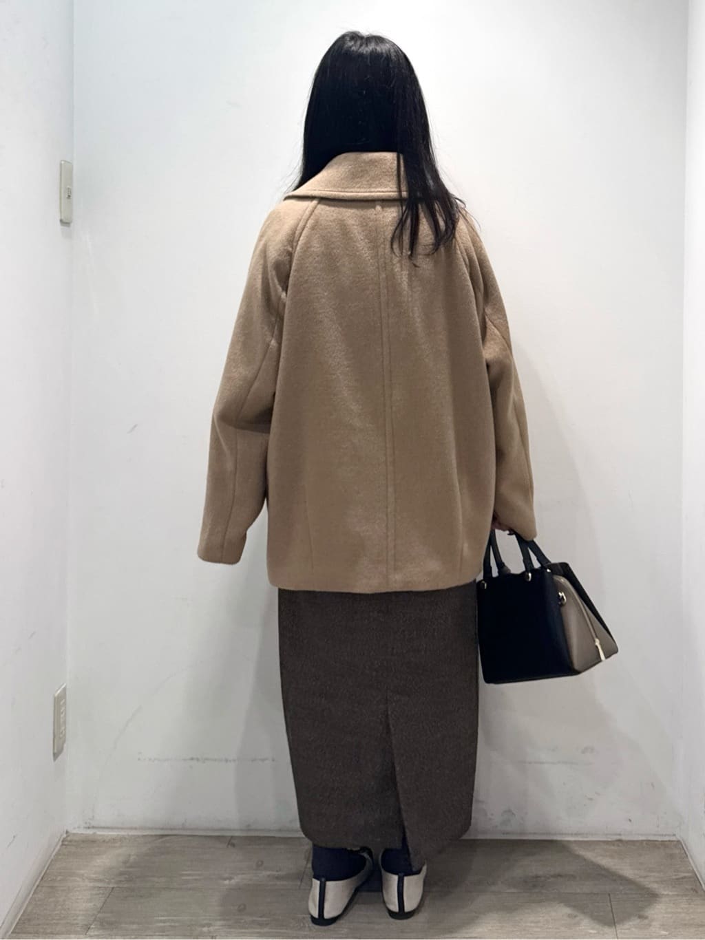 yuicciさんの「OPAQUE.CLIP｜カシミヤブレンドウールミドルピーコート」を使ったコーディネート