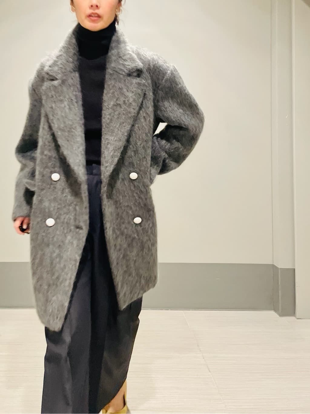 Annさんの「DRESSTERIOR｜シルクブレンドメリノウールリブプルオーバー」を使ったコーディネート
