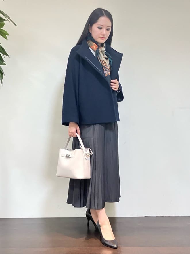 カレンさんの「UNTITLED｜【セットアップ可/ゆったり】ウール混ラメニット」を使ったコーディネート