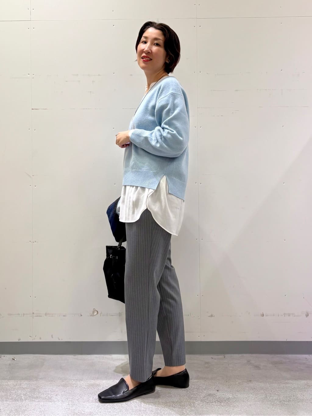 yuriさんの「INDIVI｜【洗える／裏起毛】ストレッチウォームパンツ」を使ったコーディネート