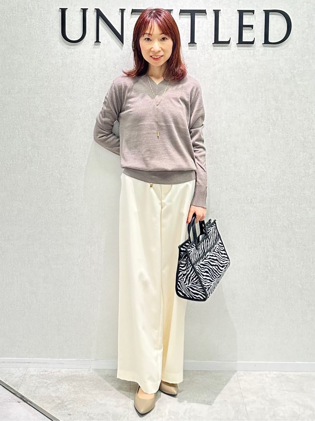 Miwaさんの「UNTITLED｜【ステンレス】Y字ドロップネックレス」を使ったコーディネート