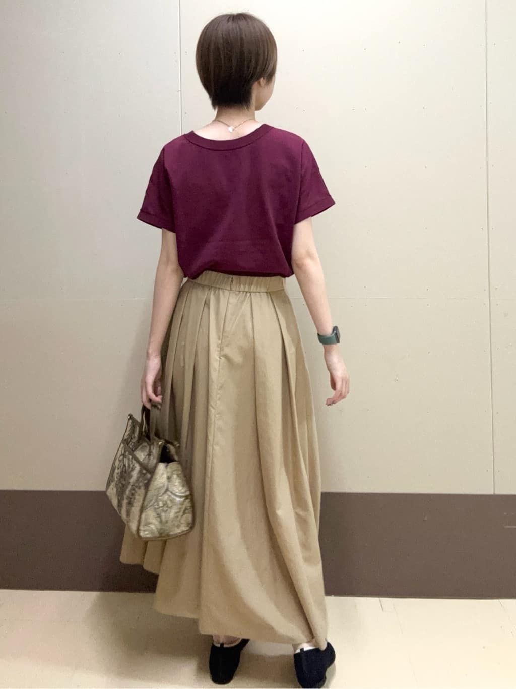 mioさんの「UNTITLED｜【洗える！快適！】リサイクルニットリボンパンプス」を使ったコーディネート