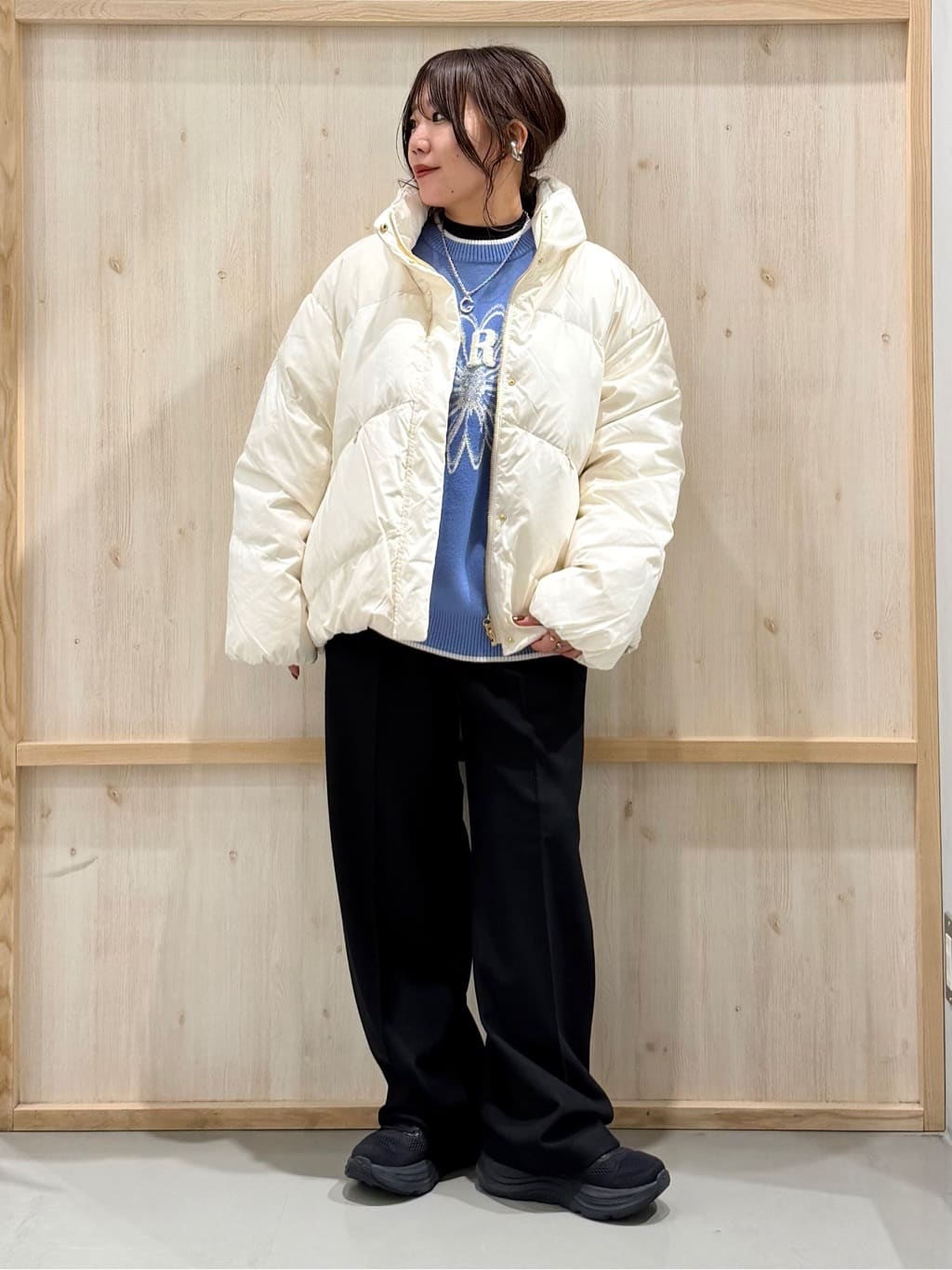 nanaさんの「THE SHOP TK｜ダウンジャケット」を使ったコーディネート