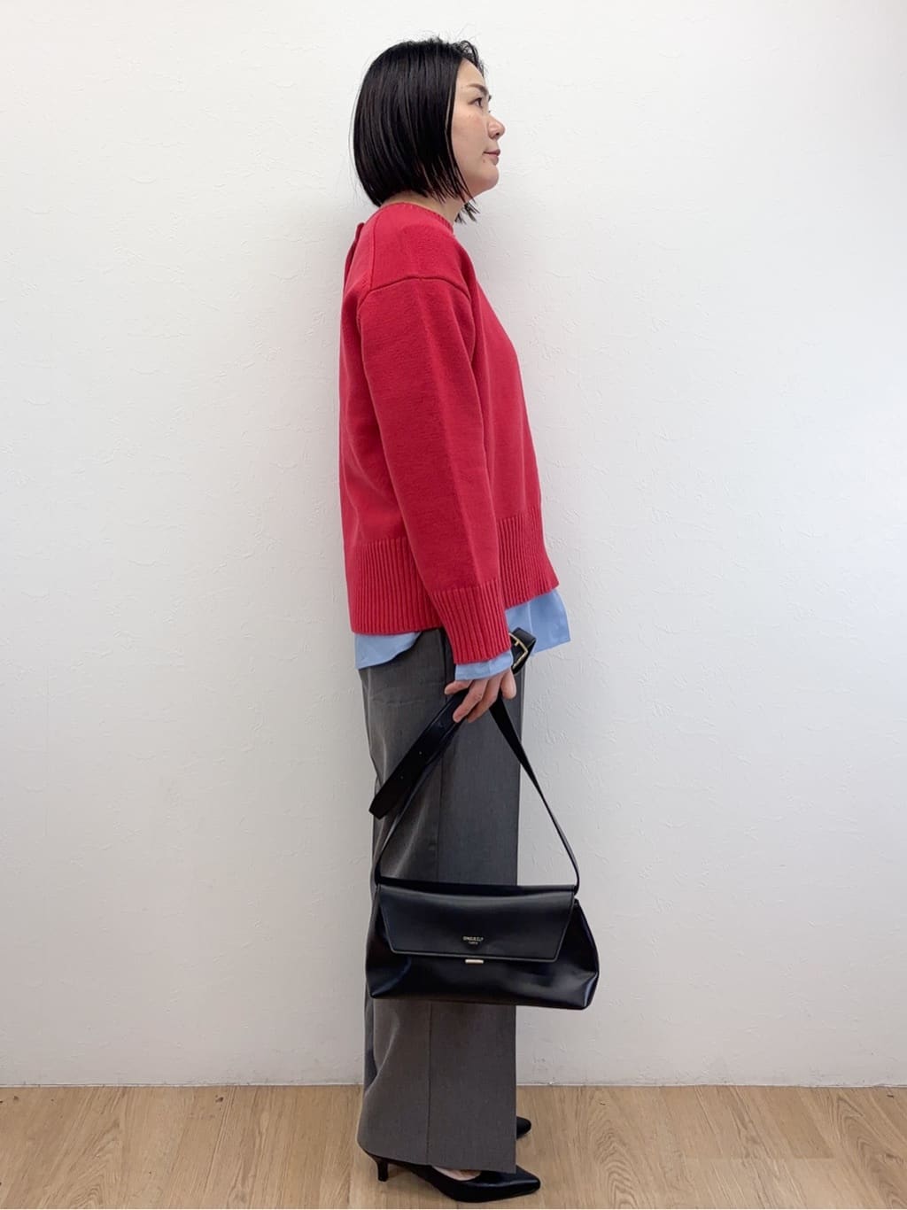 Takeさんの「OPAQUE.CLIP｜シャツドッキングカットソー【洗濯機OK】」を使ったコーディネート