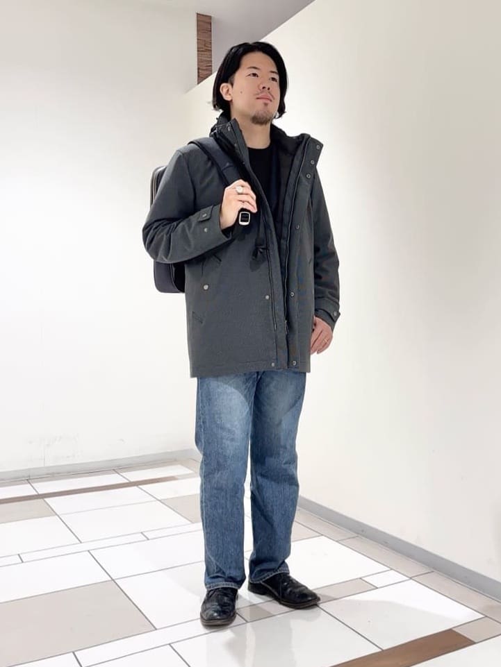 及川さんの「TAKEO KIKUCHI｜【3WAY】ドビー ダウンライナー付ブルゾン」を使ったコーディネート