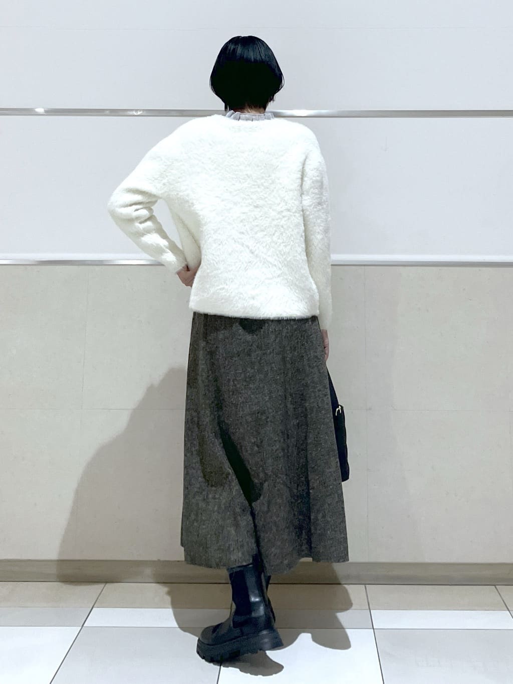 eriko さんの「Dessin｜【洗える】オーガンジーフリルニット」を使ったコーディネート