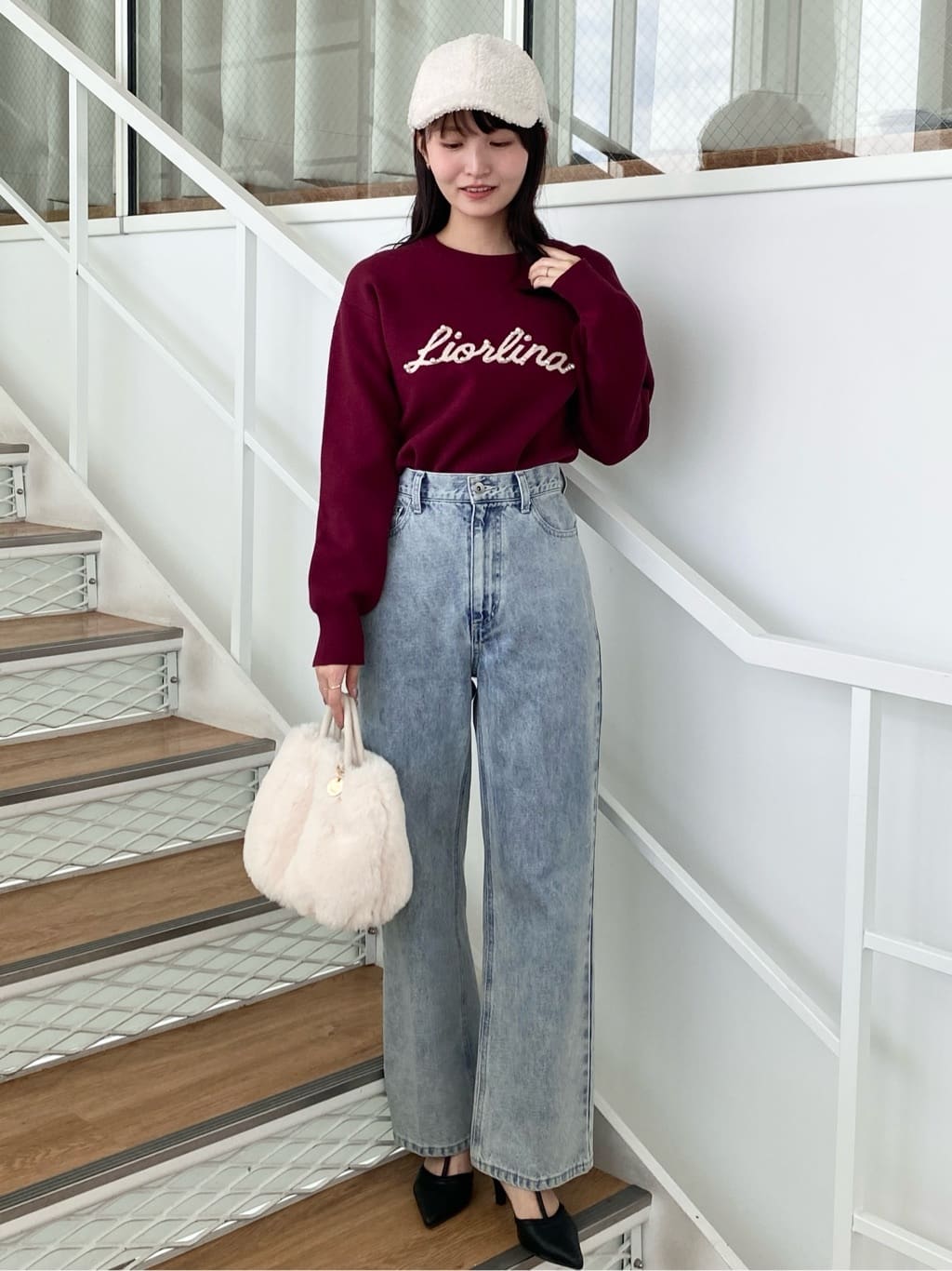 みさかさんの「index｜《丈が選べる》デニムバギーパンツ【洗濯機洗い可】」を使ったコーディネート
