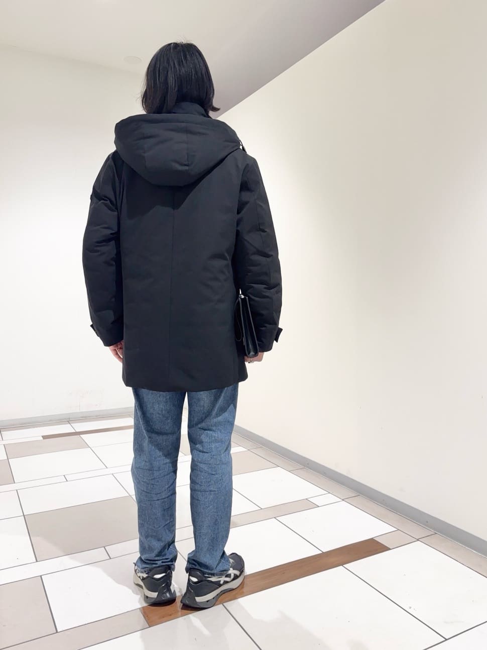 及川さんの「TAKEO KIKUCHI｜【None Of Stress】ストレッチ ダウンブルゾン」を使ったコーディネート