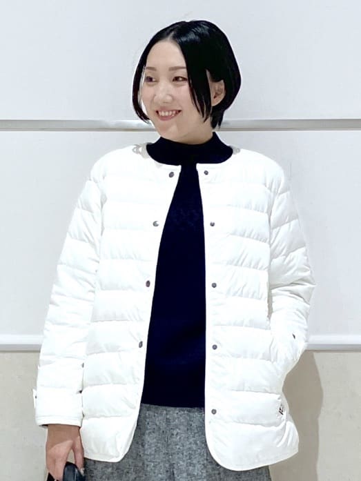 eriko さんの「Dessin｜【撥水・2WAY】ミュラーダウンコートミドル丈」を使ったコーディネート