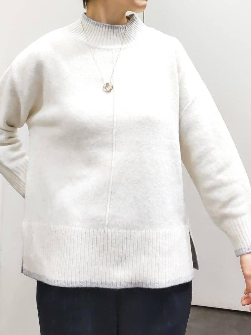 やまちゃんさんの「grove｜【洗える】ふんわりウール混オーバーサイズニット」を使ったコーディネート