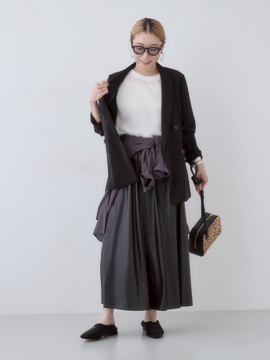 kotakiさんの「INDIVI｜ヘアリージャカードトップス」を使ったコーディネート