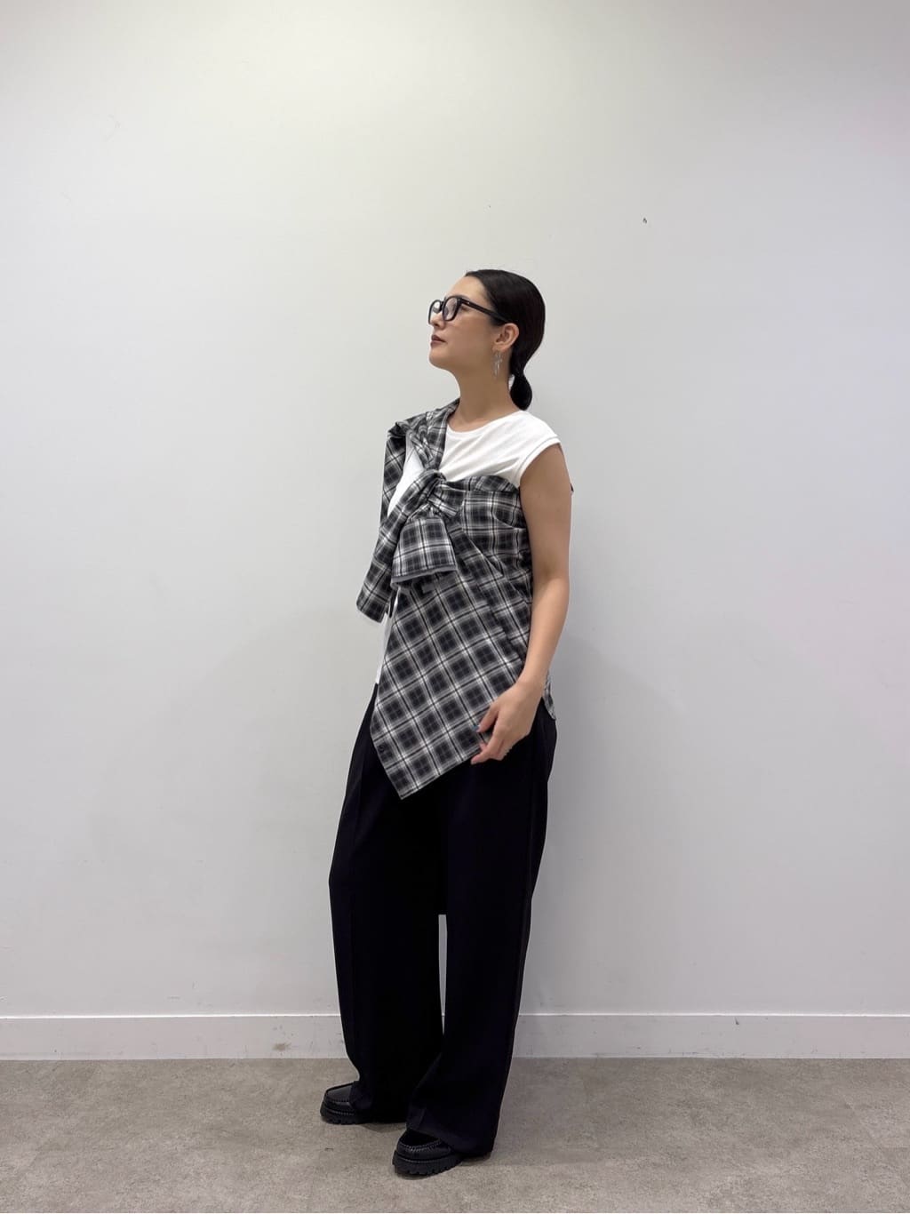 ayanoさんの「INDIVI｜キャミセットカットソー」を使ったコーディネート