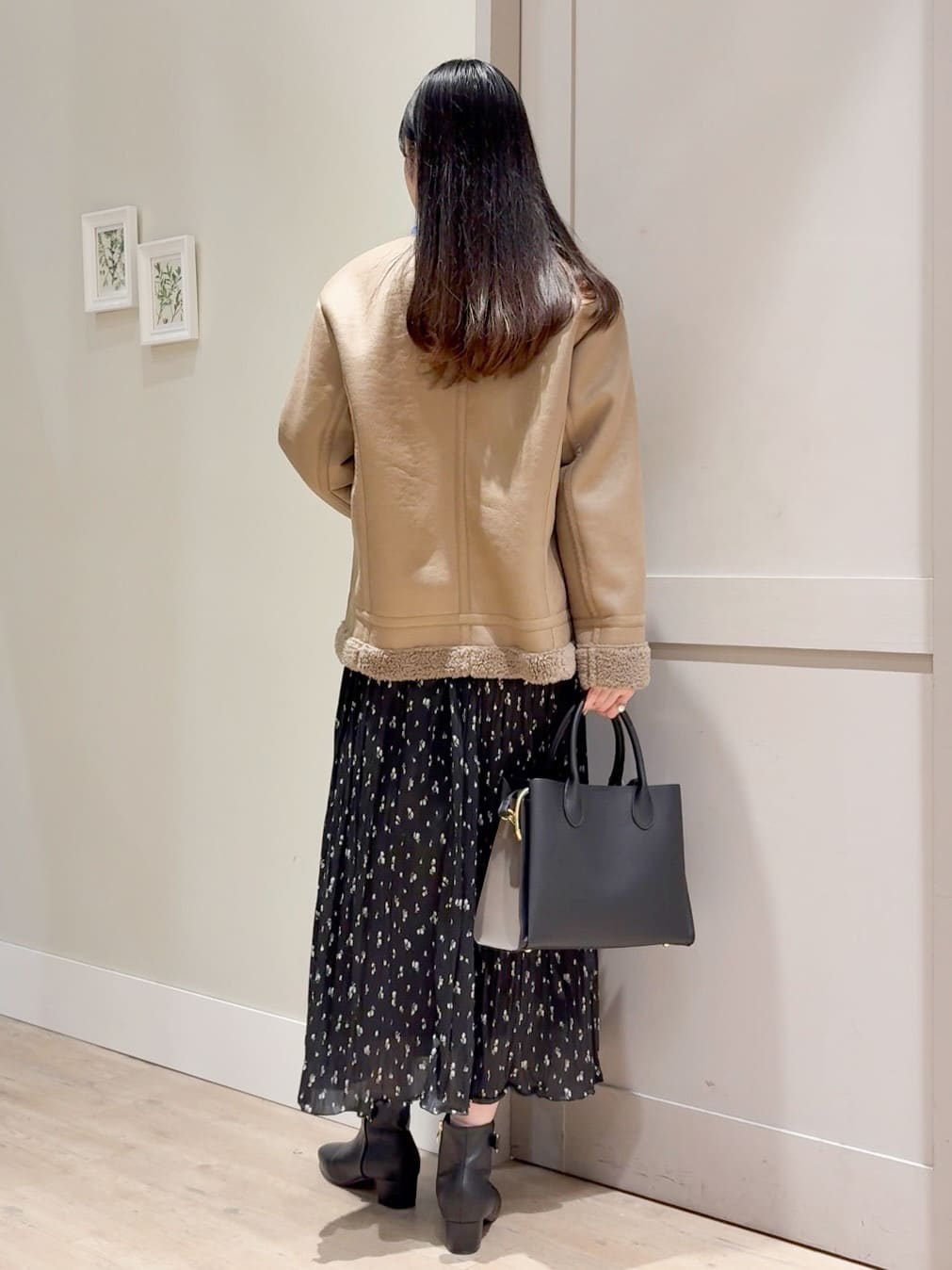 Mayuさんの「grove｜フェイクムートンボアジャケット」を使ったコーディネート