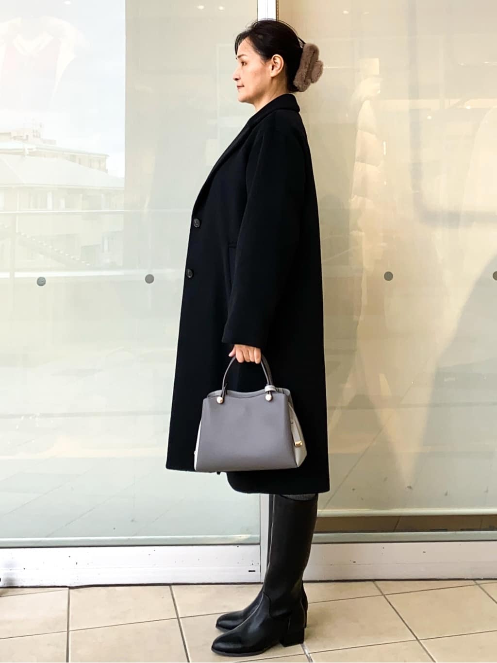 Jeanさんの「OPAQUE.CLIP｜カシミヤブレンドウールチェスターコート」を使ったコーディネート