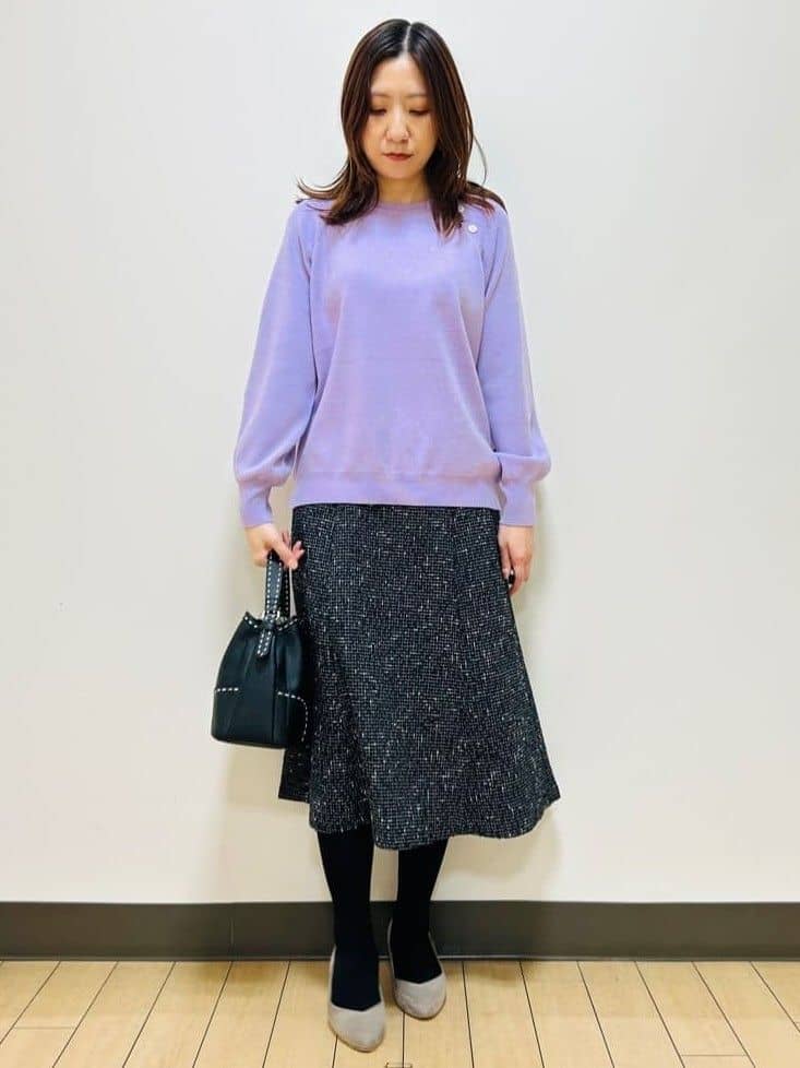 miiiさんの「Reflect｜【ゆったり着られる◎】ラグランスリーブニット」を使ったコーディネート