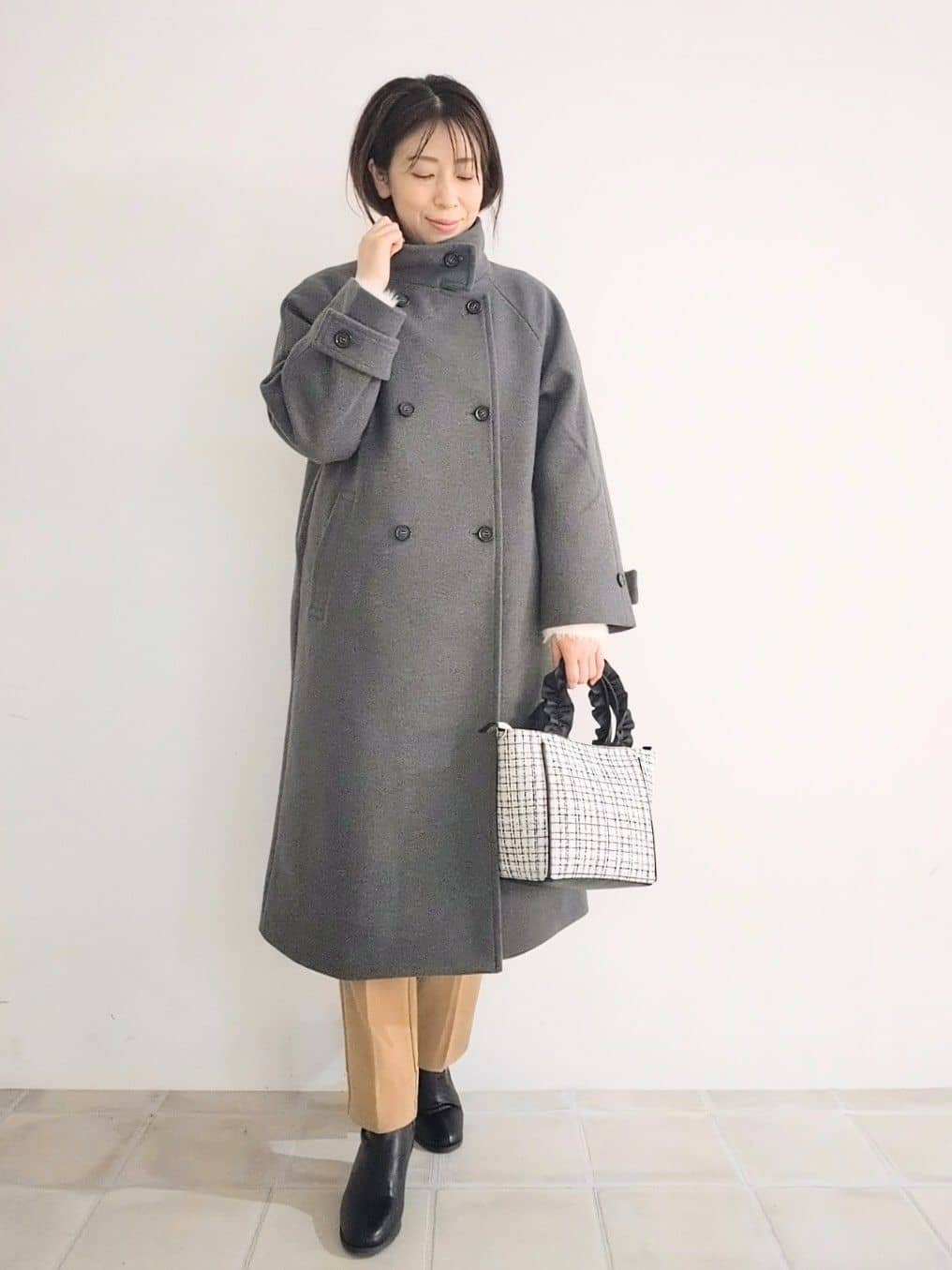 miomioさんの「SHOO･LA･RUE｜【洗濯機可/S-LL】美脚見え あったか裏起毛 テーパードパンツ」を使ったコーディネート