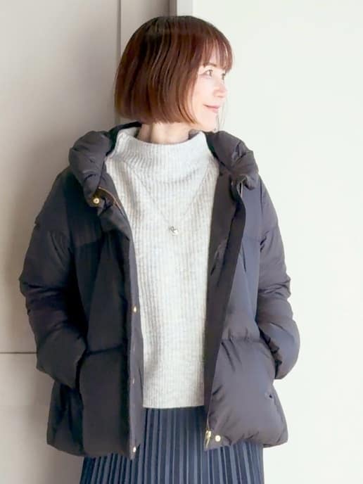 yamakoさんの「grove｜【名品アウター／800FP・多機能】つつまれダウンショート」を使ったコーディネート